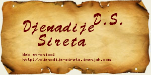 Đenadije Sireta vizit kartica